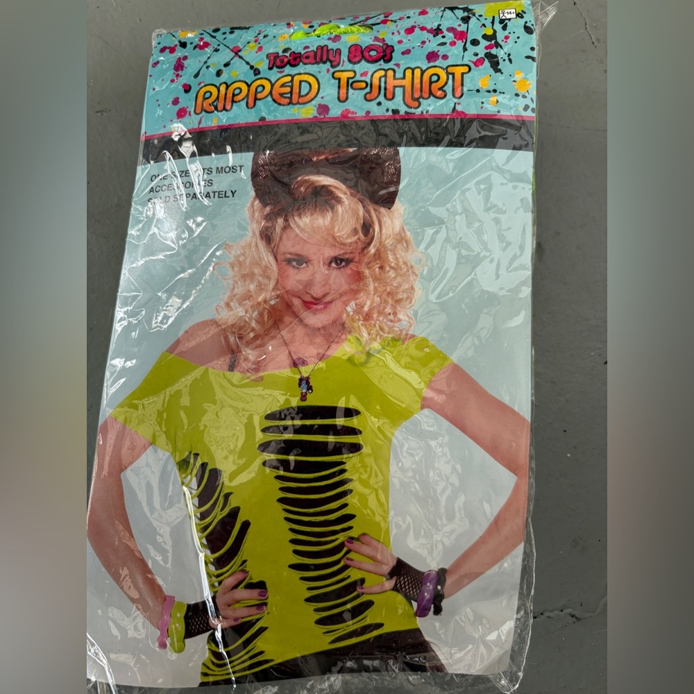 Neon Green Ripped T-Shirt
